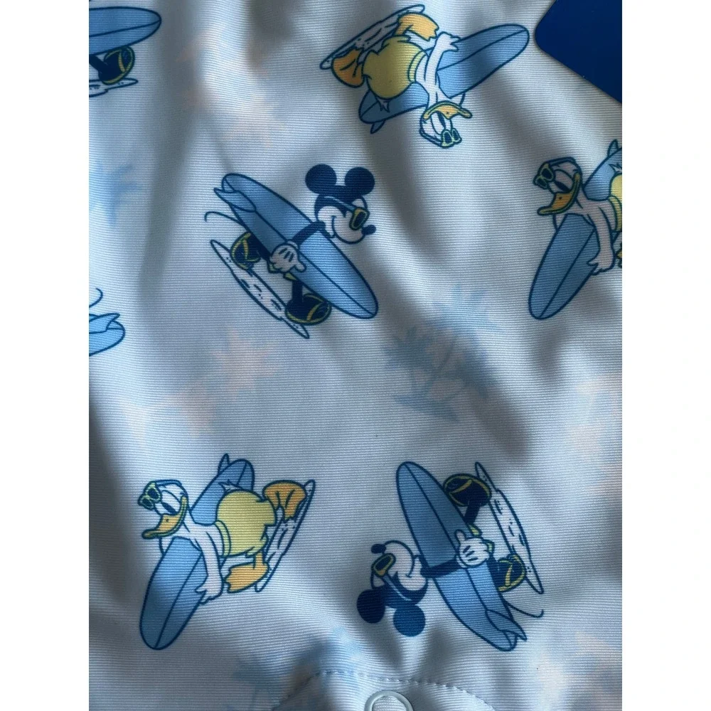 NEW Disney Baby UPF 50 Baby Boy Romper Swimsuit, Blue Mickey Mouse Sz 18 Months